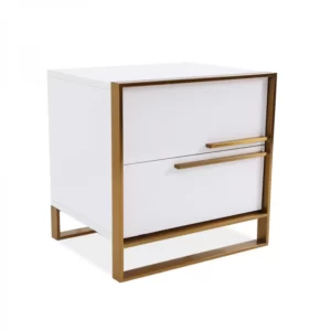 WHITE BEDROOM NIGHTSTAND - C-01W