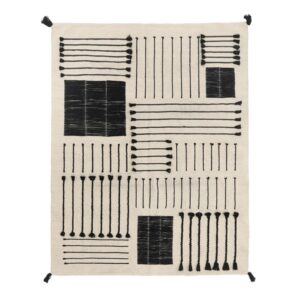 Black Sediments Rug