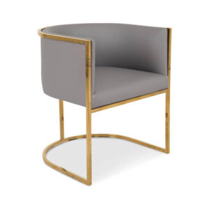 SFS3 Dining Chair-Gray&Gold